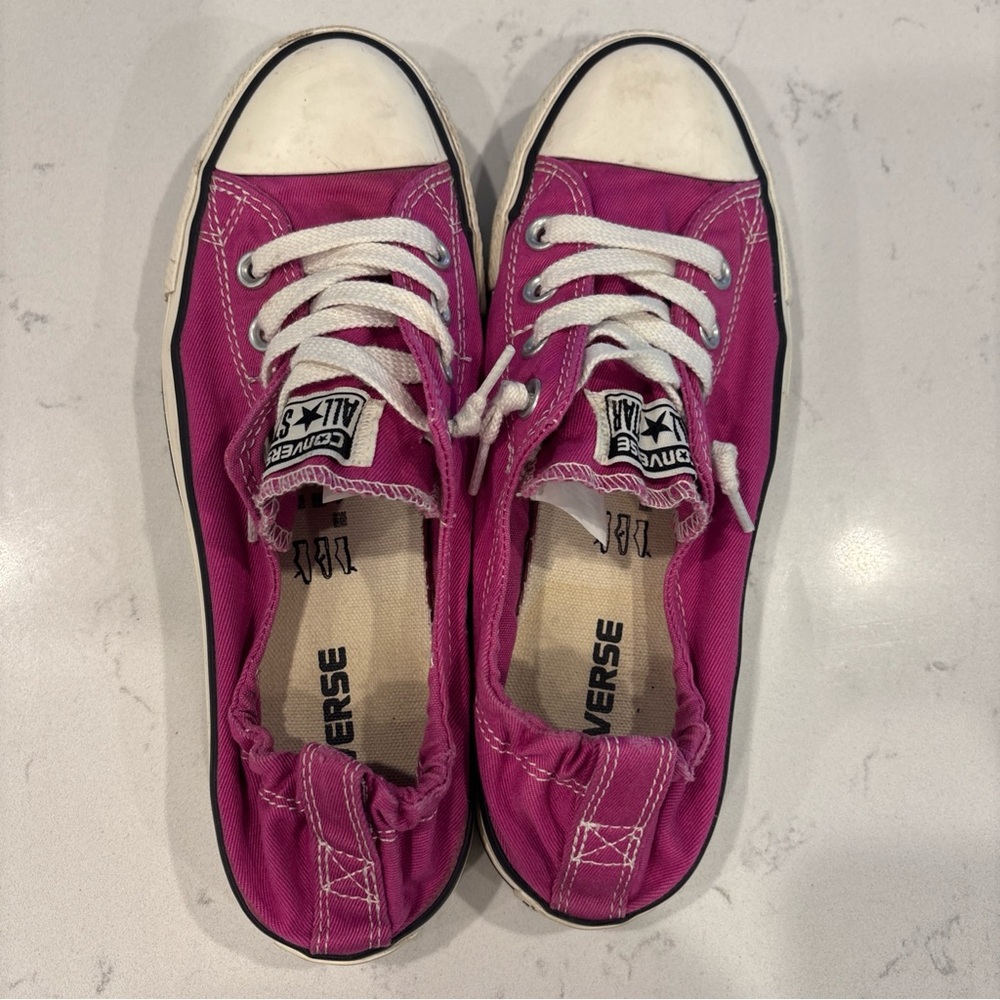 Converse canvas sneakers lo top women’s size 8 pink - Picture 3 of 7